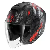 SHARK RS Jet Carbon Shaytan jethelm Black / Red / Anthracite