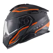NEXX X.Lifetour Pro Mile Modularhelm Orange / Grey Matt