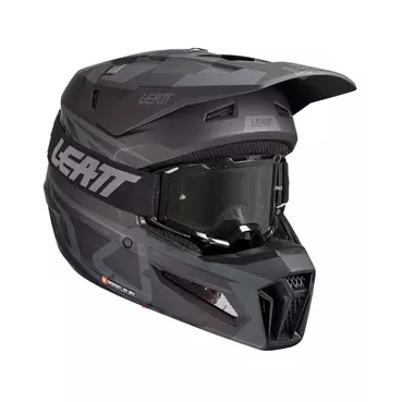 Leatt 3.5 V.25 Мотошлем Stealth Черный