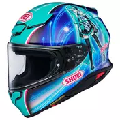 Shoei Nxr 2 Hatsune Miku Tc-4 Мотошлем Синий