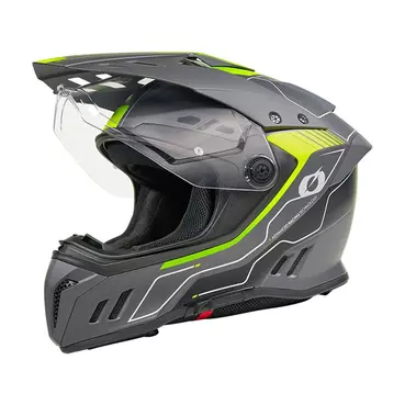 O Neal Sierra Rs Echo Мотошлем Black Yellow Желтый