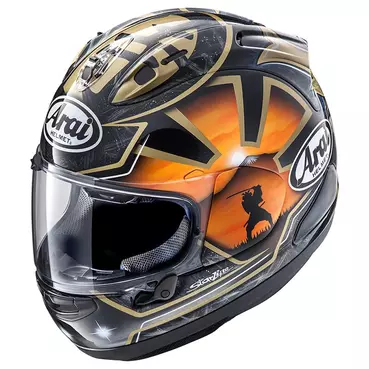 Arai Rx-7v Evo Pedrosa Gold Spirit Мотошлем Золотистый