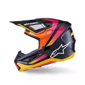 Alpinestars Sm7 Rise Мотошлем Black Yellow Pink Желтый