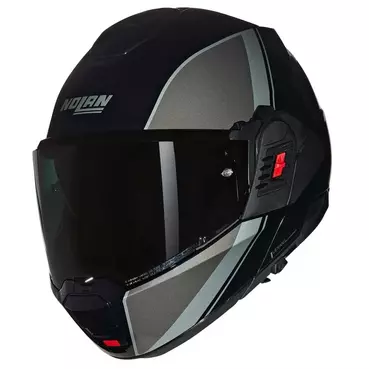 NOLAN N120-1 Verniciatura Speciale Modularhelm Gloss Black / Grey / Silver