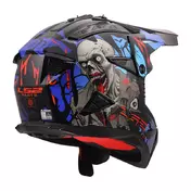 Ls2 Mx708 Fast 2 Zombie 2 Мотошлем Red Blue Синий