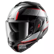 SHARK Oxo Sikter Modularhelm Black / Chrome / Silver