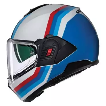 NOLAN N120-1 Lineo Modularhelm White / Blue / Red