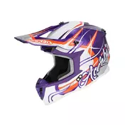 Acerbis Linear 2206 Мотошлем Purple White Фиолетовый