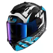 SHARK Spartan GT Pro Carbon Zarco Track Racer integralhelm Carbon / White / Blue