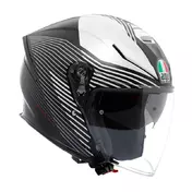 Agv K5 Jet Evo Control Мотошлем Black Matt White Белый