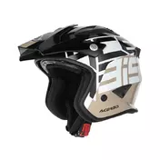 Acerbis Jet Aria 2206 Graphic Мотошлем Black Brown Коричневый