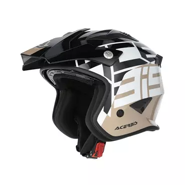 Acerbis Jet Aria 2206 Graphic Мотошлем Black Brown Коричневый