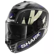 SHARK Spartan RS Stingrey integralhelm Matt Anthracite / Anthracite / Blue