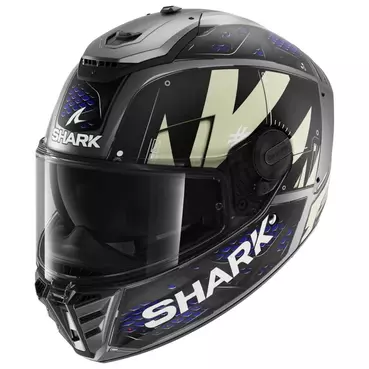 SHARK Spartan RS Stingrey integralhelm Matt Anthracite / Anthracite / Blue
