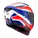 Suomy Track-1 Framework Мотошлем White Red Blue Красный