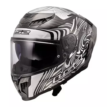 Ls2 Ff807 Dragon Carbon Enthum Мотошлем Grey Серый