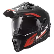 Ls2 Mx701 Explorer Hexa Мотошлем Black Red Matt Красный