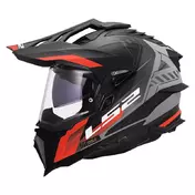 Ls2 Mx701 Explorer Hexa Мотошлем Black Red Matt Красный