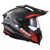 Ls2 Mx701 Explorer Hexa Мотошлем Black Red Matt Красный