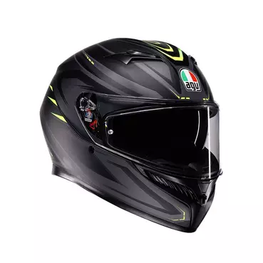 Agv K3 E2206 Syth Мотошлем Black Yellow Matt Желтый
