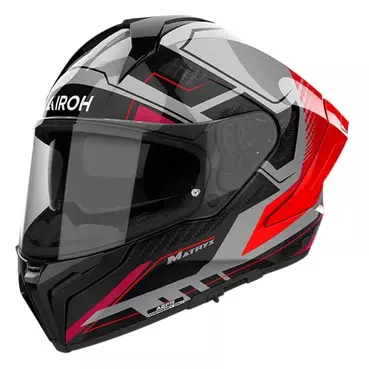 AIROH Matryx Rocket integralhelm Black / Red Fluo Gloss