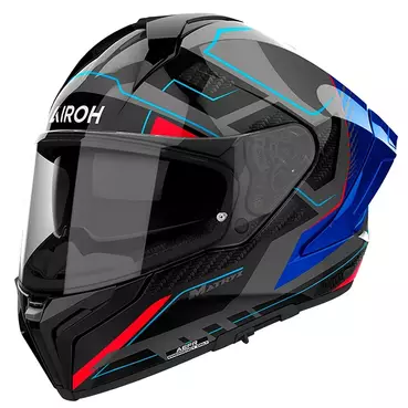 AIROH Matryx Rocket integralhelm Blue / Red Gloss