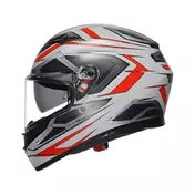 Agv K3 E2206 Space Мотошлем White Matt Red Fluo Серый