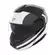 Nolan N90.3 06 Roboto Мотошлем Black Silver White Белый