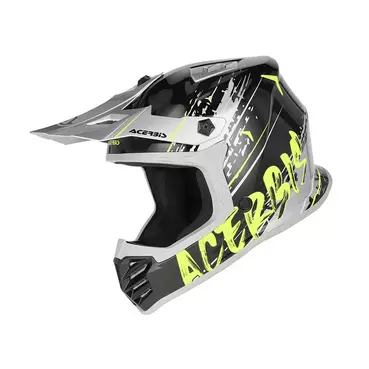 Acerbis Profile Junior Мотошлем Black Yellow Fluo Черный