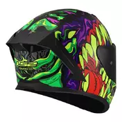 Ls2 Ff820 Rapid 3 Lycant Мотошлем Purple Green Зеленый