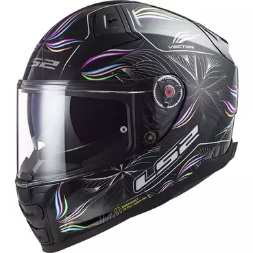 Ls2 Ff811 Vector 2 Tropical Мотошлем Black White Черный