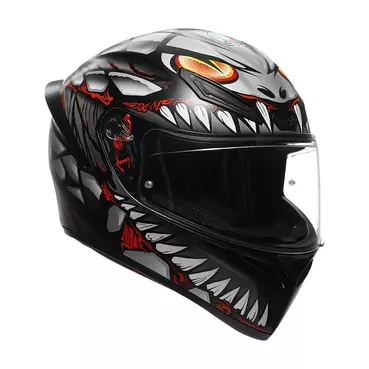 Agv K1 S E2206 Lyzard Мотошлем Green Red Matt Черный