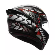 Agv K1 S E2206 Lyzard Мотошлем Green Red Matt Черный