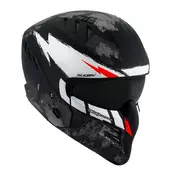 Suomy Armor Hi Volt Мотошлем Black Matt White Черный