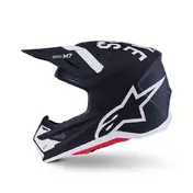 Alpinestars Sm7 2206 Dasher Мотошлем Black White Matt Черный