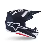 Alpinestars Sm7 2206 Dasher Мотошлем Black White Matt Черный