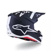 Alpinestars Sm7 2206 Dasher Мотошлем Black White Matt Черный