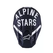 Alpinestars Sm7 2206 Dasher Мотошлем Black White Matt Черный