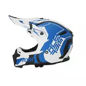 Acerbis Profile 5 Мотошлем White Blue Синий