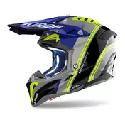 Airoh Aviator 3 Hima Мотошлем Blue Gloss Желтый