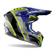 Airoh Aviator 3 Hima Мотошлем Blue Gloss Желтый