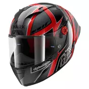 SHARK Race-R Pro GP 06 Replica Cam Petersen integralhelm Black / Red / Anthracite