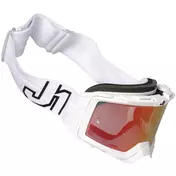 маска Moto Cross Enduro Just1 NERVE Prime White Red Mirror Lens