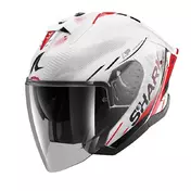 Shark Skwal Jet Cup Speed Tech Мотошлем White Red Белый