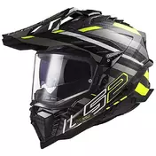 LS2 MX701 Explorer Carbon Edge integralhelm Black / High Visibility Yellow