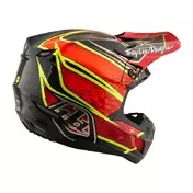 Troy Lee Designs Se5 Carbon Wings Мотошлем Red Красный