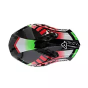 Acerbis Steel Carbon 2206 Мотошлем Green Red Оранжевый