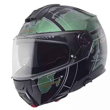 Schuberth C5 Globe Modular Мотошлем Green Зеленый