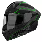 AIROH Matryx Sentinel integralhelm Black / Green Matt