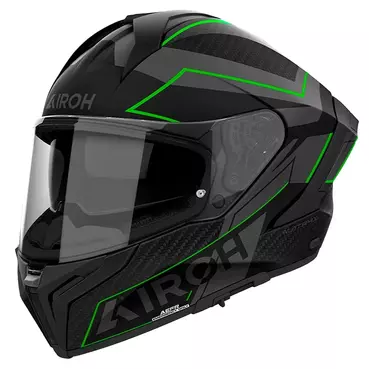 AIROH Matryx Sentinel integralhelm Black / Green Matt